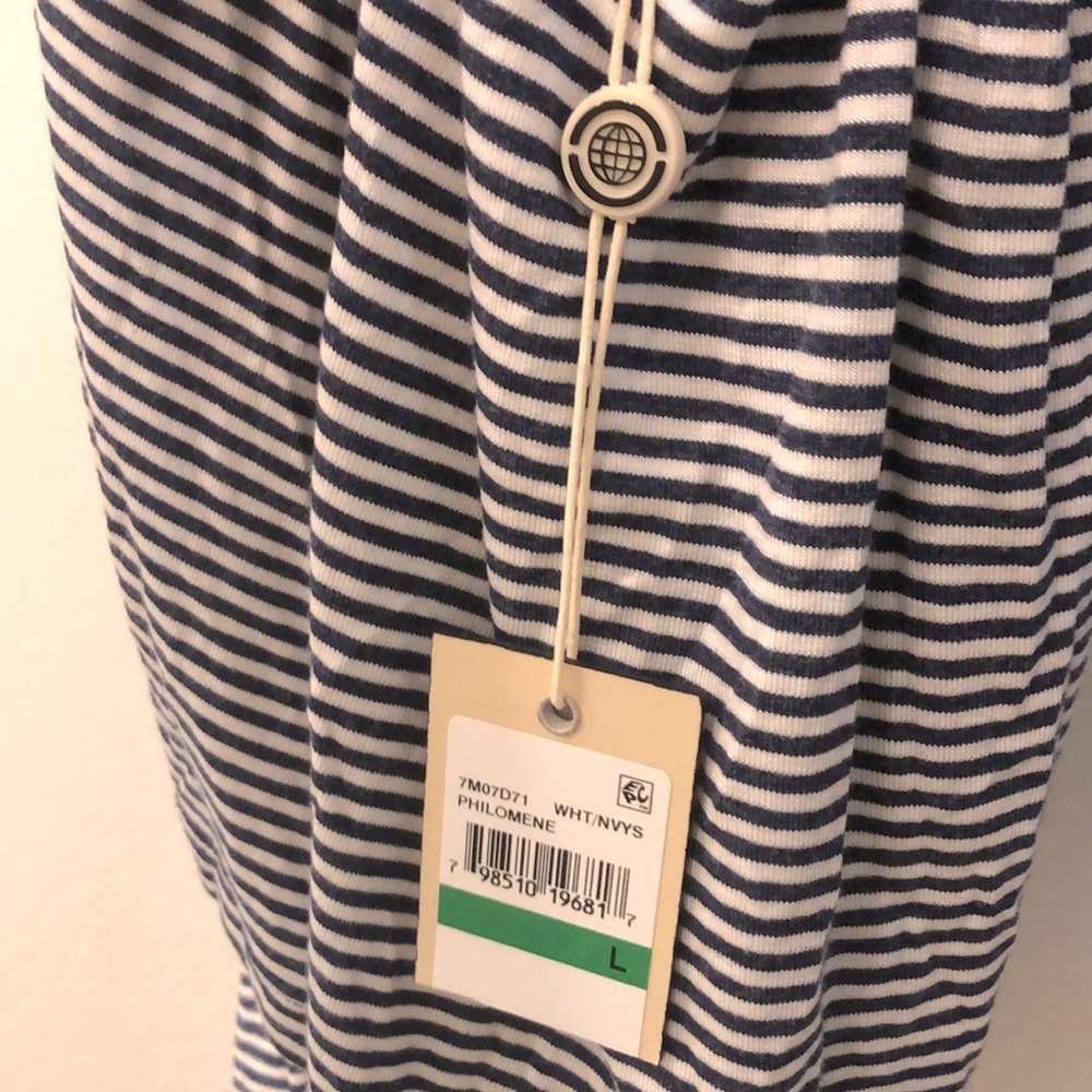 NWT [Max Studio] London Striped Racerback Casual Tank Top Cami Womens Sz Large - Picture 4 of 4